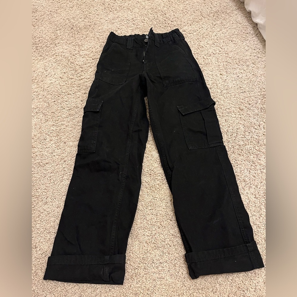 black cargo pants